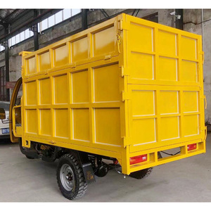 รถบรรทุกเก็บขยะแบบตักด้านหลัง 660 ลิตร สีเหลือง เครื่องยนต์เบนซิน - Product Image 4