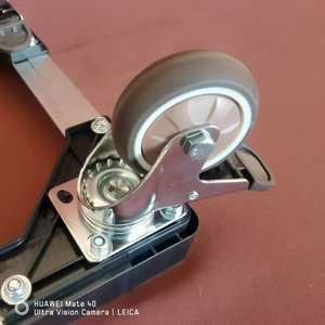 Capacité de charge de 150kg Roues de chariot en plastique 4 roues de chariot Chariot à chariot robuste pour boîtes Chariot mobile - Product Image 5