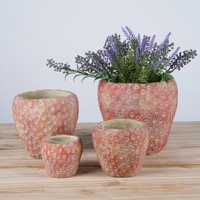 Lianda décoration de la maison ciment pots succulents pour le jardinage Style rustique intérieur extérieur décor ciment fraise Pot de jardin