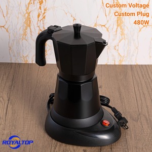 Cafetera Espresso Portátil Moderna para el Hogar / Cafetera Eléctrica de Aluminio Tipo Moka con Logotipo Personalizado - Product Image 3