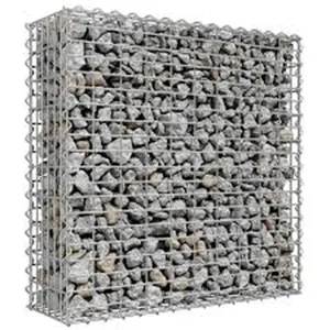 4mm gabion cages welded iron gabion basket box price Low Cabion Steel Wire