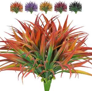 8 حزم من نبات السرخس الاصطناعي في بوسطن شجيرات صناعية شجيرات صناعية نباتات خضراء مقاومة للأشعة فوق البنفسجية في الهواء الطلق - Product Image 5