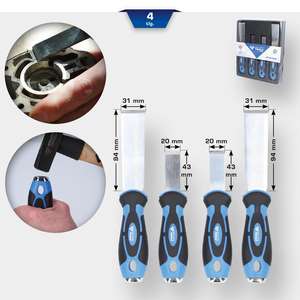 Brilliant Tools Jeu de grattoirs universels, 4 pièces - Product Image 4