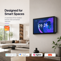 Panneau de contrôle intelligent mural Wi-Fi Zigbee 10,1 pouces avec écran OLED Tuya, contrôle vocal par application et design coulissant