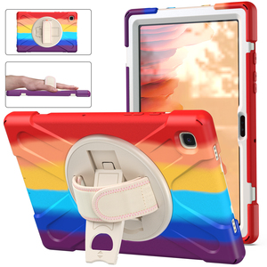 Arcobaleno Colorato Simmetria Per Il Caso di <span class=keywords><strong>Samsung</strong></span> Galaxy <span class=keywords><strong>Tab</strong></span> <span class=keywords><strong>A7</strong></span> 10.4 T500 T505 T507 T505N Defender Cavalletto Mano Cinghia di <span class=keywords><strong>Tablet</strong></span> Della Copertura - Product Image 4