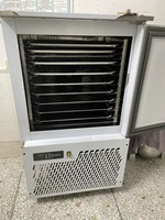 Congélateur rapide commercial en acier inoxydable avec roulettes, armoire de congélation à basse température pour aliments et fruits de mer