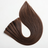 Ekstensi Rambut Manusia 100% High Density Double Drawn Genius Wefts, Rambut Padat, Lembut Alami untuk Tampilan Tebal, Gaya Salon