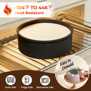 MUYULINS Factory can customize cylindrical LFGB platinum non-stick BPA-free <b>silicone</b> bread and molds, cake <b>trays</b> - Product Image 3