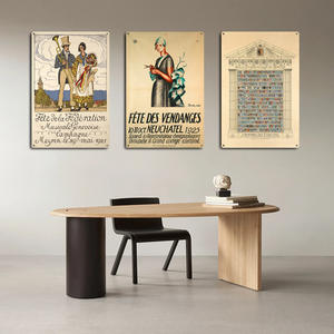 Spot vente en gros 20x30 CM métal signe bureau maison mur Art drôle <span class=keywords><strong>suisse</strong></span> personnage histoire étain signe Vintage métal mur affiche - Product Image 2