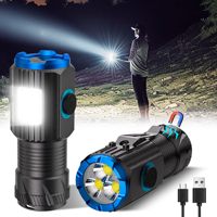 Senter LED Mini paduan aluminium, senter darurat LED cerdas dapat diisi ulang, produk grosir pabrik