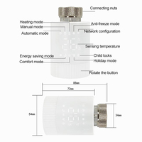 Valve de radiateur intelligente Tuya Zigbee3.0, thermostat sans fil avec application et commande vocale, système de chauffage numérique pour radiateur domestique