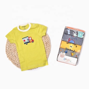 Nuovo Nato Del Bambino Della Ragazza e del ragazzo Tee 100% jersey di cotone Serbatoio manica corta <span class=keywords><strong>camicia</strong></span> della Parte Superiore - Product Image 3