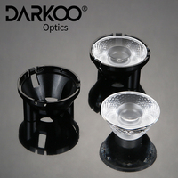 Venta caliente Componentes de iluminación 10 12 15 18 Grados haz estrecho COB enfoque LED lente Cob Led Downlight Lens