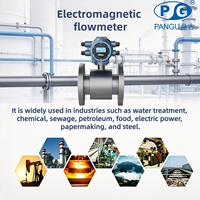 Flowmeter Elektromagnetik Industri yang Dapat Disesuaikan untuk Air/Cairan, Anti Ledakan, OEM, Akurasi 0.5%, Flange Karbon
