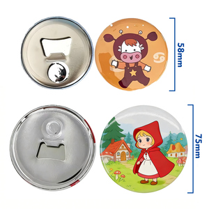 Custom Bottle Opener Fun Brooch Button Badges <strong>Happy</strong> for Smiley Face Opener <strong>Icon</strong> Metal Die Cutting Printing Animal - Product Image 3
