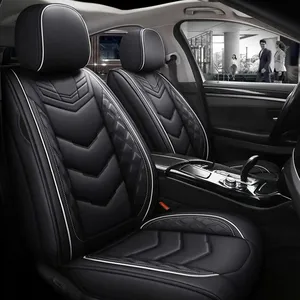 Funda Universal para Asiento de Coche de Cuero PU, Impermeable y Transpirable, Protector de Asientos para la Mayoría de los Coches, Interiores de Coche de Lujo de Alta Gama - Product Image 2