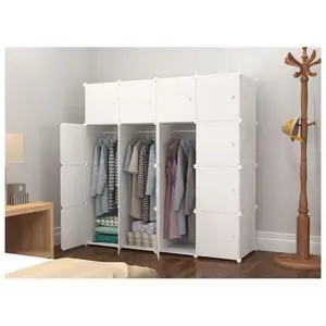 NEWRGY Oem Odm Wardrobe Bedroom Furniture Plastic Wardrobe Cloths For Adults Foldable Wardrobes For Clothes