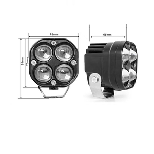 Punto de conducción <span class=keywords><strong>LED</strong></span> de dos colores de 3 pulgadas, foco auxiliar todoterreno blanco y amarillo, 4x4 para camiones, cubo, lámpara antiniebla <span class=keywords><strong>LED</strong></span> para bicicleta y motocicleta - Product Image 4