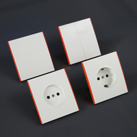 Interrupteurs Muraux Européens à Bouton Poussoir, Nouveau Design 2025, Norme UE, Montage Encastré, 10A 250V, Fourniture Directe Usine en Gros