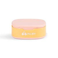Nouvelle vente chaude, boîte à pilules en plastique, petite boîte à pilules, logo personnalisé, boîte à pilules portable