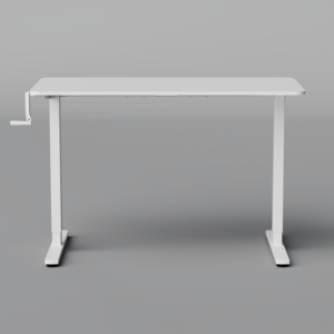 Bureau ergonomique à hauteur réglable à manivelle en acier inoxydable robuste, avec un grand espace de travail pour le travail à domicile, le travail indépendant et l'éducation à domicile - Product Image 4