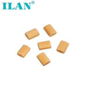 Perline ovali in legno ILAN 10x15 mm per accessori di abbigliamento, 8 pezzi - Product Image 2