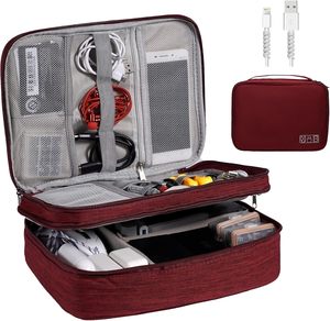 Bolsa Organizadora Electrónica de Doble Capa Personalizada, Impermeable, para Cables Digitales, Solución de Almacenamiento - Product Image 1
