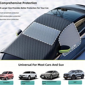 Housse de <span class=keywords><strong>pare</strong></span>-<span class=keywords><strong>brise</strong></span> magnétique universelle pour voiture, résistante, imperméable, en Oxford, protection contre la glace et le gel d'hiver, avec protections de rétroviseurs pour SUV - Product Image 3