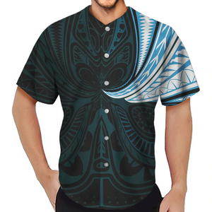 Chemise de baseball pas cher 100% polyester respirant adultes hommes vêtements de baseball maillot extérieur personnalisé sublimé baseball softball porter - Product Image 3
