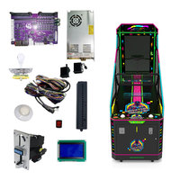 Machine d'arcade de basketball double joueur commerciale à monnayeur pour intérieur, avec système de récompense par tickets, pliable, certifiée CE