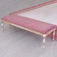 Oe-fashion luxe français rose en bois style baroque ensemble de chambre à coucher néo-classique royal sculpté à la main coiffeuse design