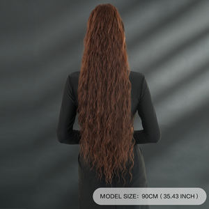 ذيل حصان اصطناعي بني برباط 36 بوصة كابيلو دي كولا دي كابالو طويل للغاية - Product Image 4