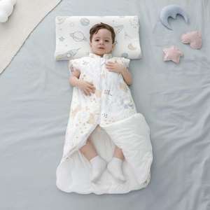 ถุงนอนเด็กออร์แกนิคแบบถอดแขนได้ ผ้าห่มแบบสวมใส่ - Product Image 1