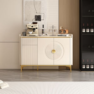 Buffet de Luxe Italien Moderne avec Plateau en Marbre, Portes en <span class=keywords><strong>Verre</strong></span>, Bois Massif, pour Salle à Manger, Salon, Chambre, Rangement et Présentation Modulaire - Product Image 4