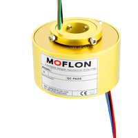 Moflon 3/5/8/9/12 pôles broche anneau de glissement Joint rotatif connecteur rotatif électrique