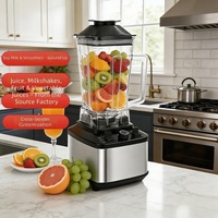 Mixeur Électrique Multifonctionnel Puissant avec Lames en Acier Inoxydable pour Jus, Smoothies et Broyage de Glace – Idéal pour la Cuisine Domestique