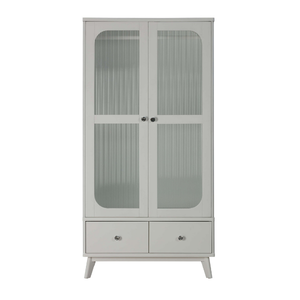 Armoire en bois EVEREST Collection, design moderne, durable, prix d'usine, 2 portes, 2 tiroirs, meubles de chambre à coucher - Product Image 2