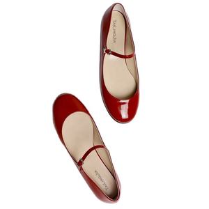 Große Schuhe Damen Runde Zehen Flache Mary Jane Babydoll Schuhe Damen Wohnungen - Product Image 4