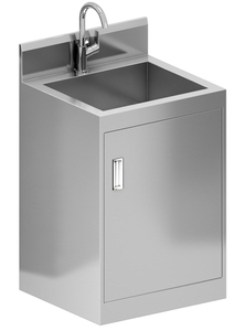 Wastafel Tahan Bahan Kimia dari Baja Tahan Karat Kelas Medis Bergaya Industri, Wastafel Scrub Bedah, Wastafel Laboratorium dari Baja Tahan Karat - Product Image 3