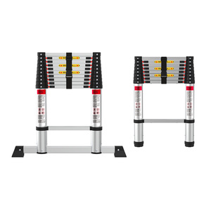 Échelles télescopiques pliantes en aluminium à double marche de 2,6 m, <span class=keywords><strong>3</strong></span>,2 m et <span class=keywords><strong>3</strong></span>,8 m - Product Image 2