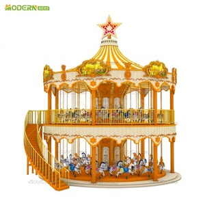 Manège à deux étages 38/48 places, manège de fête foraine, équipement d'amusement certifié CE - Product Image 2