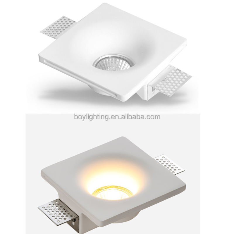 downlight trimless plaster gu10