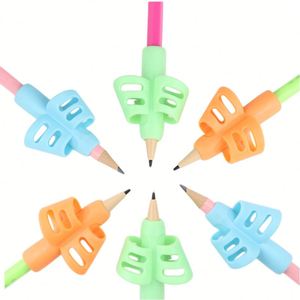 X616 Outils d'écriture en gros pour enfants, support de crayon en silicone à 2 doigts, aide à l'écriture pour enfants, correction de la posture de la main T - Product Image 1