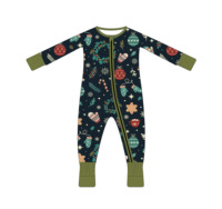 Boîte mystère de vêtements pour bébé, vente en gros, ensemble cadeau surprise personnalisé, pyjama en bambou de qualité supérieure, lot de 6 pièces, faible MOQ, livraison rapide