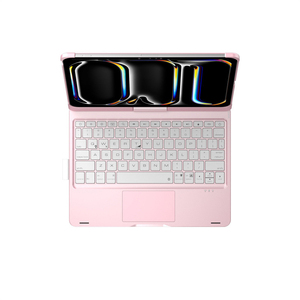 Cho iPad không khí 6 không khí 7 11 ''2025 2024 BT Bàn phím không dây trường hợp 360 ° xoay Touchpad có thể điều chỉnh với đèn nền Bút Chì Chủ - Product Image 4