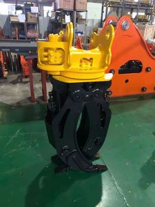 Hydraulische <span class=keywords><strong>Grapple</strong></span> China Leverancier Groothandel Graafmachine Hydraulische Roterende Grijper - Product Image 3