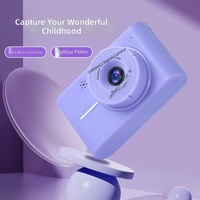 Kamera Digital Anak-anak untuk Mengambil Foto, Mainan Gaming untuk Anak Laki-laki dan Perempuan, Hadiah, Kamera HD Ganda Depan-Belakang, Layar 2 Inci, ABS
