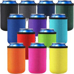 12oz Insulated Reusable Can <b>Cooler</b> Sleeves for Beer Bottles Energy <b>Drinks</b> Multicolor - Product Image 2