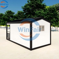 Maison préfabriquée modulaire triangulaire de luxe WinFair pour le marché paraguayen avec grande salle de bain pour maison de retraite / maison d'hôpital pour personnes âgées