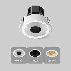 XRZLux lampu sorot langit-langit ETL standar Amerika Modern, dapat diredupkan LED <span class=keywords><strong>3</strong></span> inci 10W pencahayaan tersembunyi lampu COB dalam ruangan